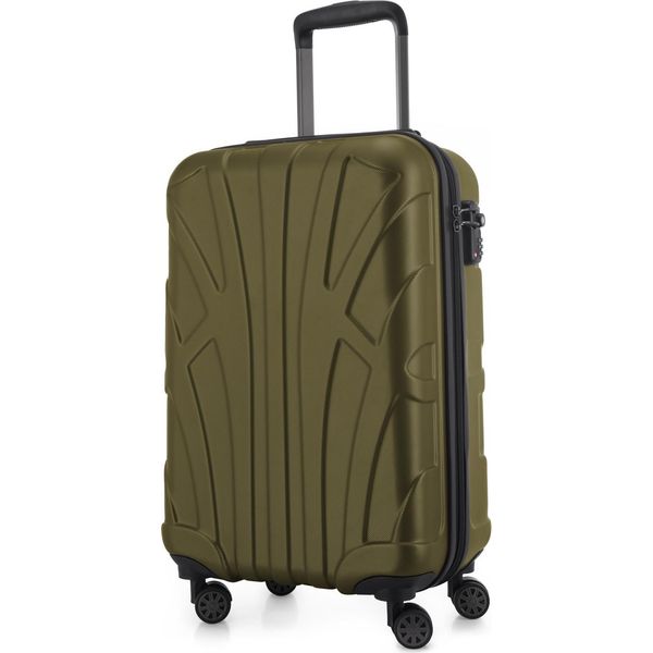 Suitline - Bagaglio A Mano Leggero 55X35X20 Cm Trolley Aereo 34 L Bagaglio A Mano Valigia Cabina Leggera 4 Ruote Bagaglio A Mano Tsa ,Avocado-image