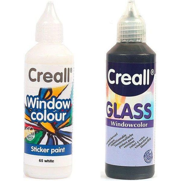 2 Colori Riposizionabili Per Finestre 80 Ml - Nero E Bianco-image