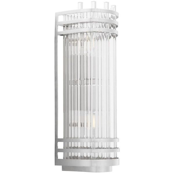 Casa Padrino Lampada Da Parete Argento 12 X 12,5 X H. 38 Cm - Elegante Lampada Da Parete In Metallo Con Paralume In Vetro - Collezione Luxury-image