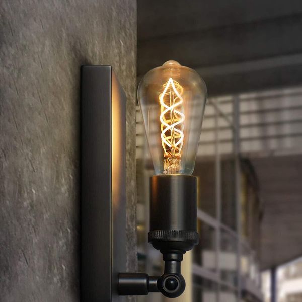 Zmh 3X Lampadina Edison E27 Led, 4W Lampadina Vintage Lampade Antiche Decorative, ST64 Lampadina A Filamento Bianco Caldo 2200K Ideale Per L'illuminazione Nostalgica E Retrò In Casa Bar Ristorante, Non Dimmerabile-image