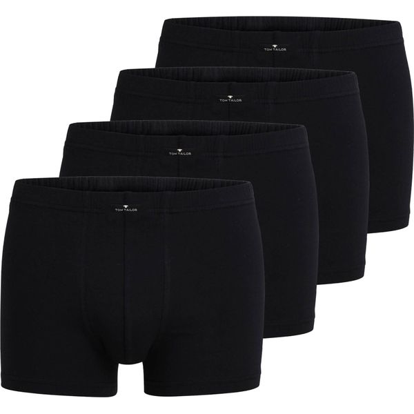 Tom Tailor Pantaloncini, 4 Pezzi - X-LASTIC, Boxer, Pantaloni, Cotone Elasticizzato Schwarz Xl-image