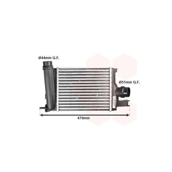 Van Wezel 15004642 Intercooler Llk Per Renault Clio Iv Hatchback (Bh) Turbo Intercooler-image