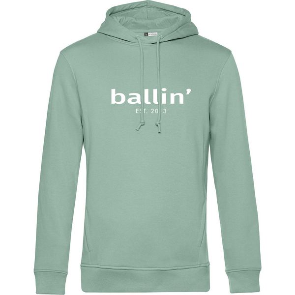 Felpa Con Cappuccio Ballin Est. 2013 Basic Verde - Taglia Xs-image