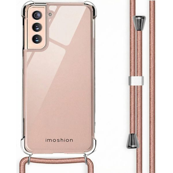 Imoshion Custodia Protettiva Samsung Galaxy S21 Con Cinturino Retro Con Catena Custodia Per Cellulare Per Samsung Galaxy S21 - Trasparente-image