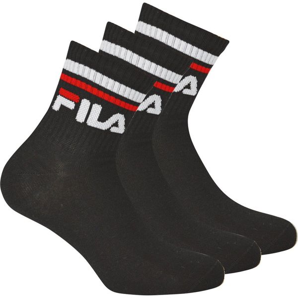 Fila Calzini Unisex A Quarti Di Dollaro In Confezione Da 3 Pezzi Neri 35-38-image