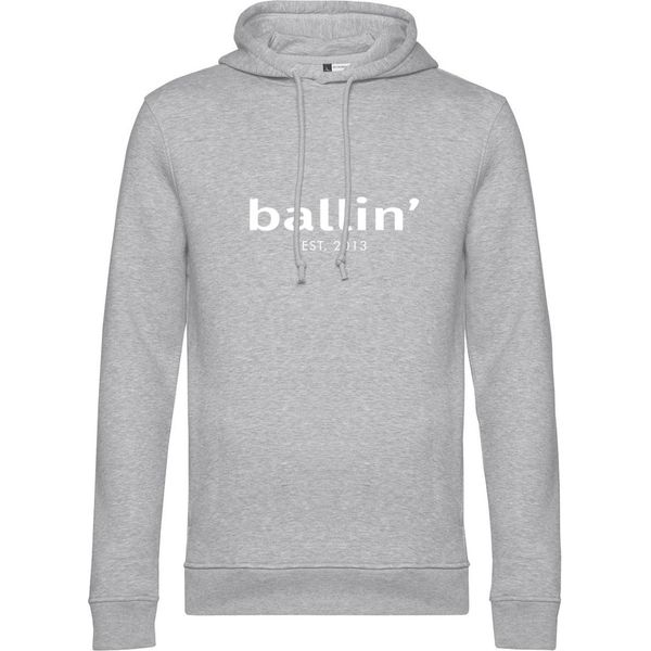 Felpa Con Cappuccio Ballin Est. 2013 Basic Grigio - Taglia Xs-image