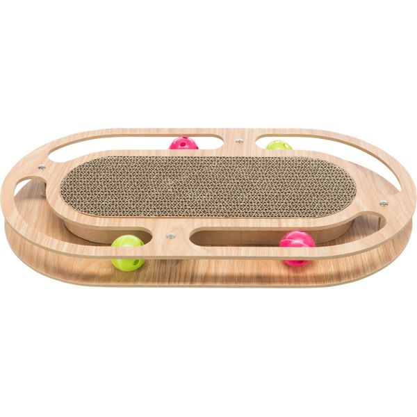 Griffoir En Carton Avec Cadre En Bois 46 × 4 × 25 Cm-image