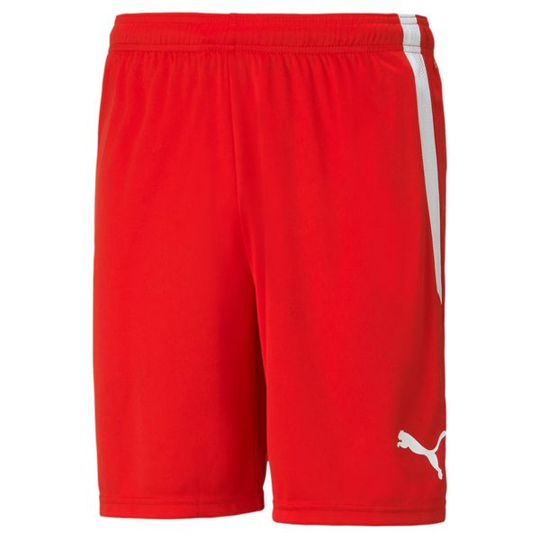 Puma Calcio Squadraliga Pantaloncini Uomo Rosso Bianco Taglia Xxxl-image