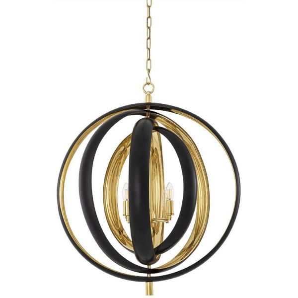 Casa Padrino Lampadario Nero / Ottone 71 X 63 X H. 84 Cm - Lampadario Moderno Per Hotel E Ristoranti - Luxury Collection-image