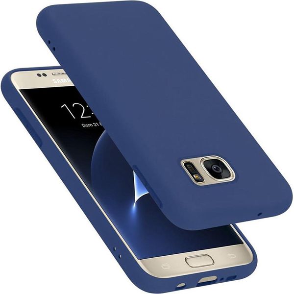 Cadorabo Custodia Protettiva Per Samsung Galaxy S7 Custodia In Blu Telefono Cellulare Custodia Cover Tpu Etui-image