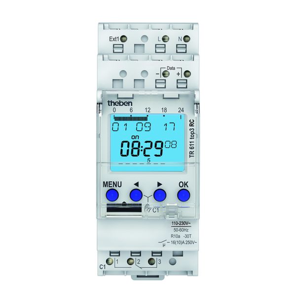 Timer Digitale Settimanale Prog. 1K - Interruttore Orario Digitale 110 ... 230VAC Tr 611 Top3 Rc-image