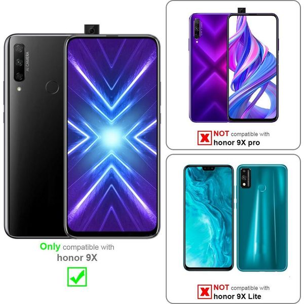 Custodia Cadorabo Per Honor 9X Custodia Protettiva In Nero Per Telefono Cellulare Tpu Custodia In Silicone Cover-image