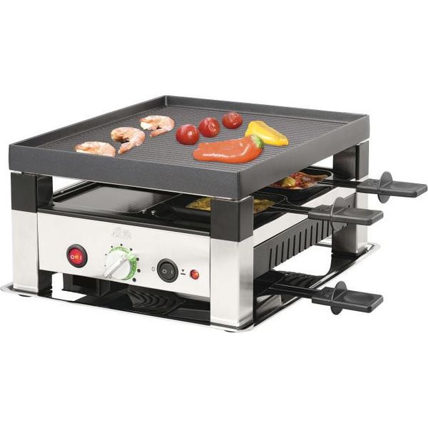 Solis Griglia Da Tavolo Per Quattro 5-In-1 Tipo 791 1400Watt Acciaio Inox-image