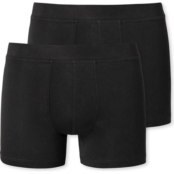 Boxer Schiesser Da Ragazzo, Confezione Da 2 - Pantaloni, Pantaloni, Cotone Elasticizzato, 140-176 Nero 164-image