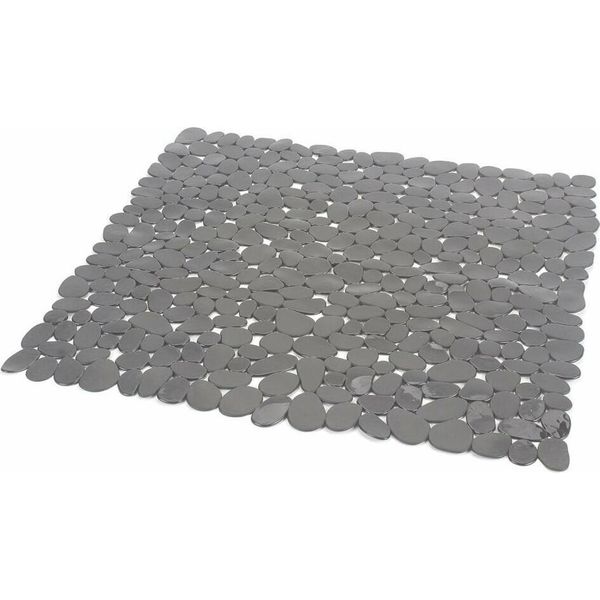 Tappeto Doccia River 54 X 54 Cm, Antiscivolo, Pvc, Grigio-image