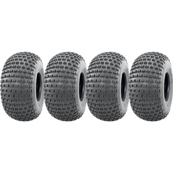 22X11.00-8 Pneumatici Knobby Atv, Pneumatici Per Rimorchio Quad 22 11 8 Pneumatici A 4 Strati P322, Set Di 4-image
