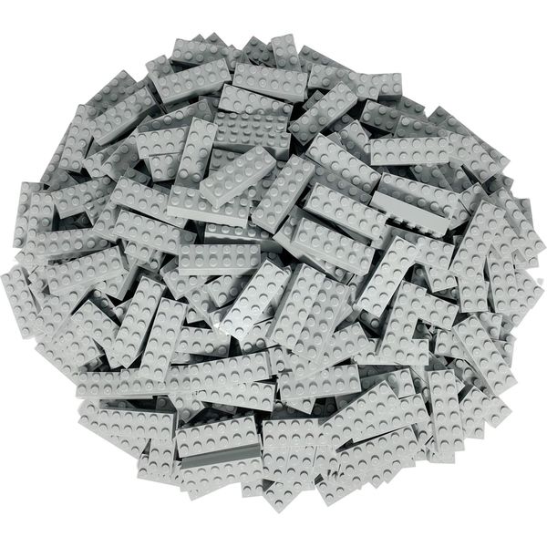 Mattoncini Lego® 2X6 Mattoncini Alti Grigio Chiaro - 2456 Nuovo! Quantità 50X-image