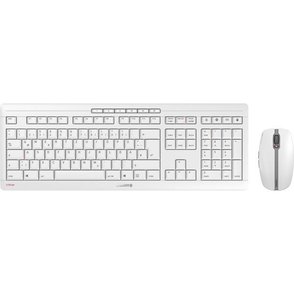 Cherry Stream Desktop Recharge - Set Tastiera E Mouse - Senza Fili - 2,4 Ghz - Qwerty - Usa Con Simbolo Euro - Keycap-image