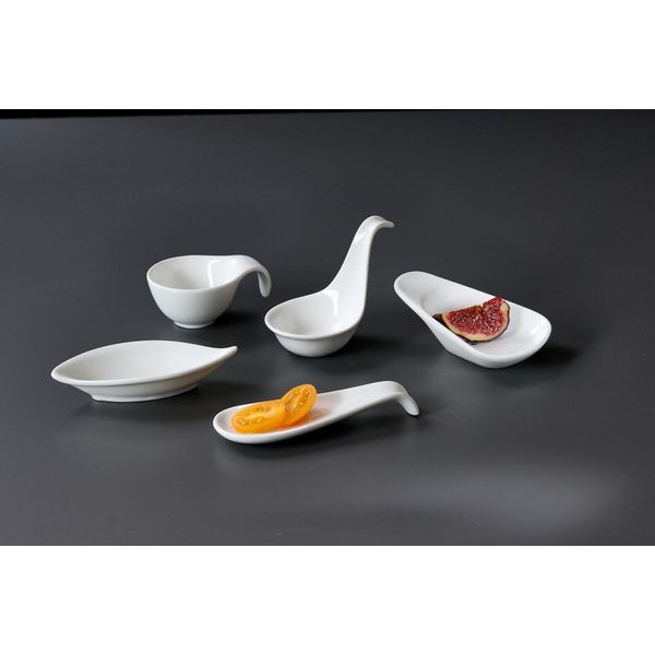 Ritzenhoff & Breker Ciotola Per Immersione Gusto Cucchiaio, Porcellana Bianca, Lavabile In Lavastoviglie, - 6 Pezzi (32529)-image