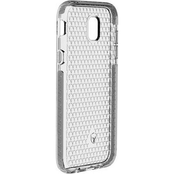 Custodia Force, Cover Rinforzata Per Samsung Galaxy J3 2017 Life, Argento-image