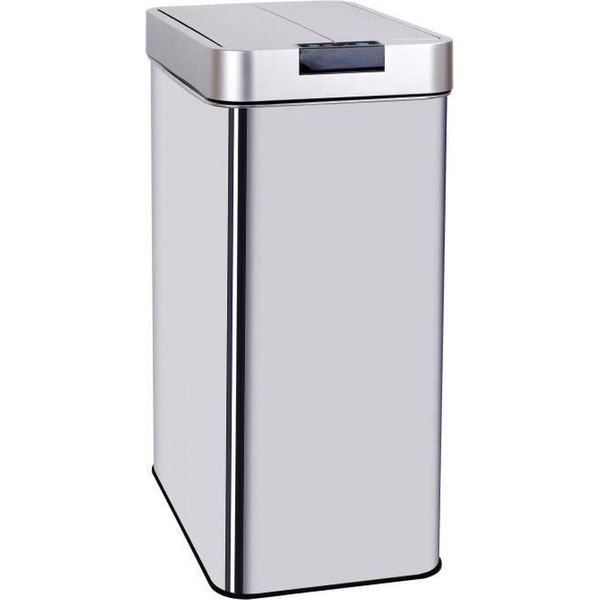Cestino Per Rifiuti Cucina Move, 70L, Argento, Acciaio Inox-image