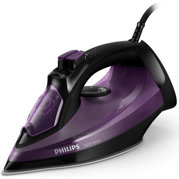Philips Serie 5000 DST5030/80, Ferro A Vapore, Piastra Steamglide Plus, 2 M, 180 G/Min, Viola, 45 G/Min-image