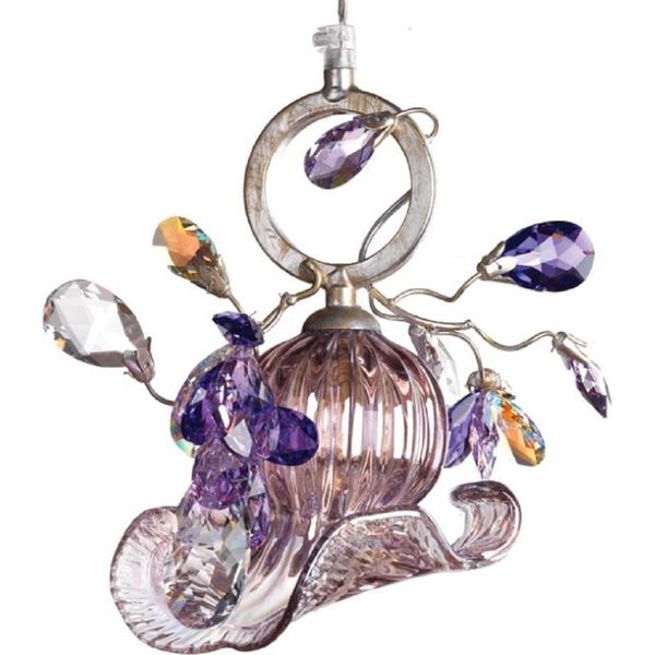 Casa Padrino Lampadario Multicolore 22 X 14 X H. 22 Cm - Lampadario Moderno In Vetro - Qualità Lussuosa-image