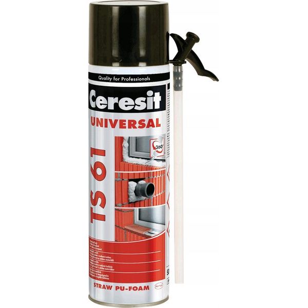 Schiuma Poliuretanica Ceresit TS61 500Ml Schiuma Di Montaggio Isolamento Porte E Finestre-image