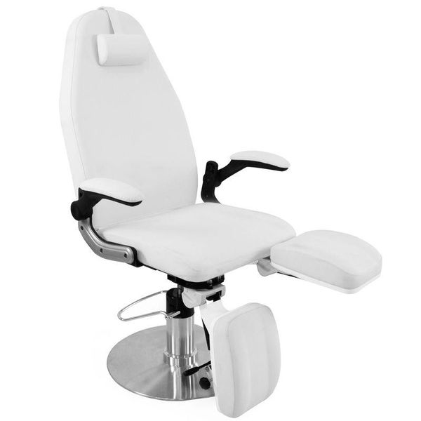 Sedia Podologica Idraulica Azzurro 713A Bianco-image