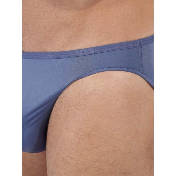 Hom Uomo Micro Slip Plumes - Microfibra Ultraleggera, Slip, Intimo, Stretch, Monocolore Midblue Xl-image