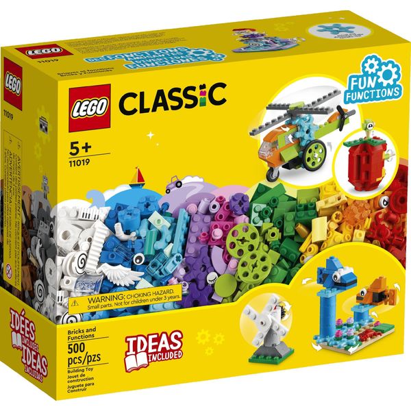 Lego 11019 Mattoncini Classici E Funzioni, Scatola Di Mattoncini Lego Per Elicotteri E Altri Giocattoli Da Costruzione-image