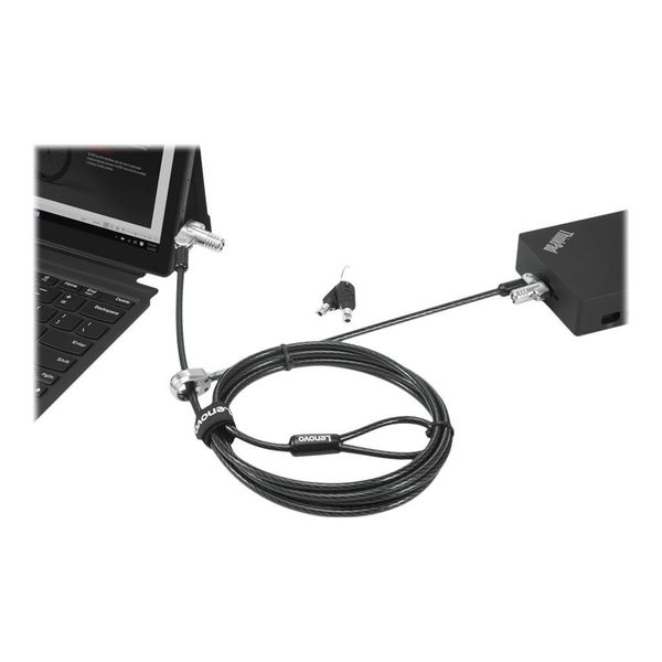 Lenovo Kensington Nanosaver Masterkey Twin Head Lock Blocco Cavo - Blocco Cavo Di Sicurezza - Nero-image