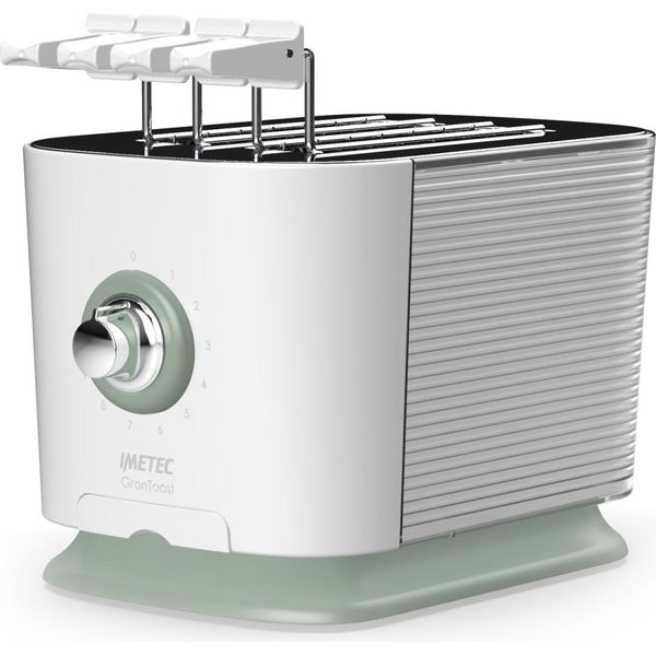 Imetec Grantoast Tostapane 2 Fette Verde Bianco 600 W-image