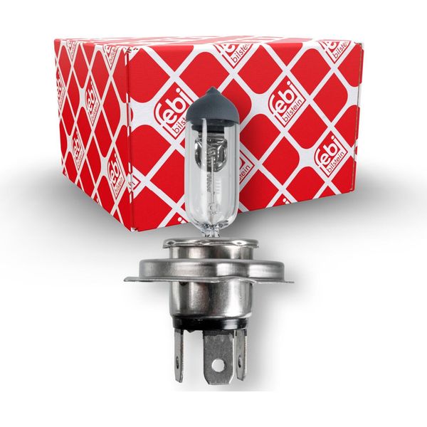 1X Febi Bilstein 173281 H4 Lampadina Per Fari 75 70W 24V P43T-38-image