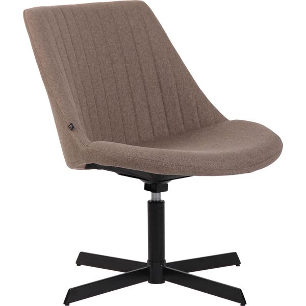 Clp Lounger Granby In Tessuto Con Struttura E Schienale In Metallo, Color Tortora-image