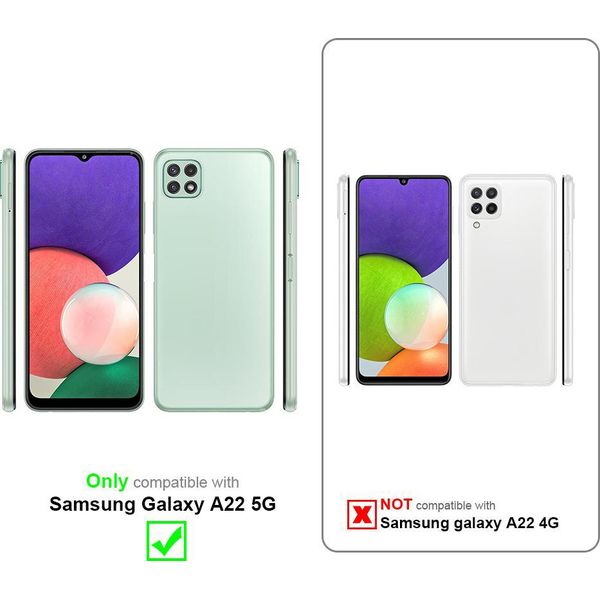Cadorabo Custodia Per Samsung Galaxy A22 5G Custodia Protettiva In Viola Custodia Del Telefono Cellulare Tpu Custodia Cover-image