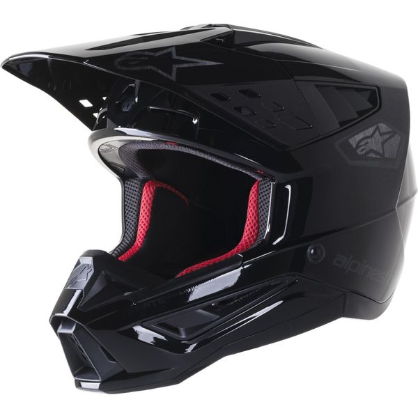 Casco S-M5 Scout Helmet Ece, Alpinestars (Nero/Argento Lucido Opaco, Taglia Xl)-image