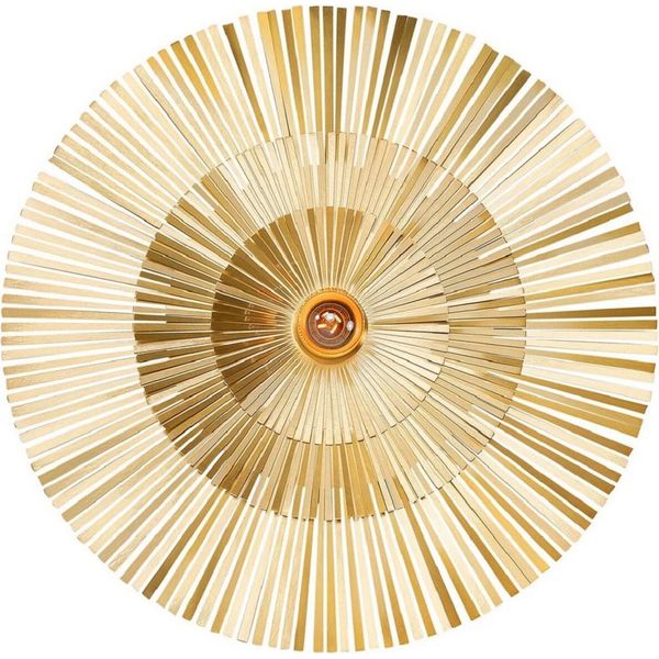 Casa Padrino Lampada Da Parete Ø 60 Cm - Lampada Da Parete Rotonda In Ottone - Lampada Da Parete Per Hotel E Ristoranti - Collezione Luxury-image