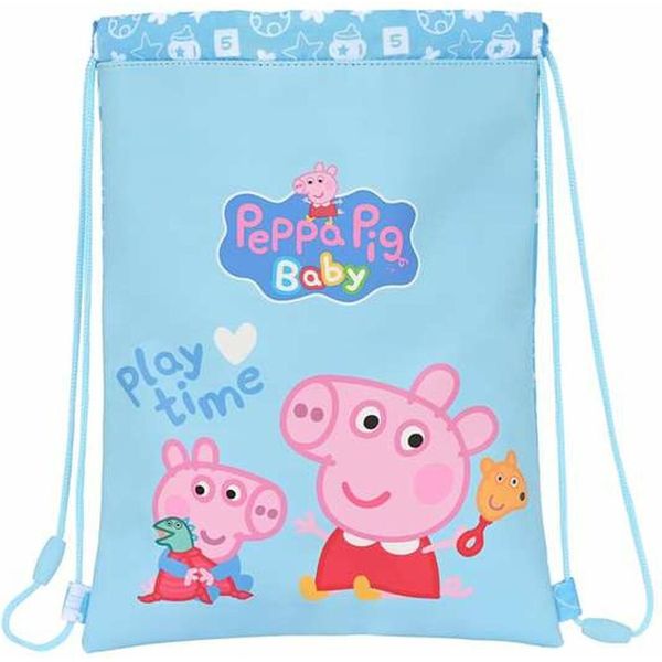 Borsa Zaino Con Nastri Peppa Pig Baby (26 X 34 X 1 Cm)-image