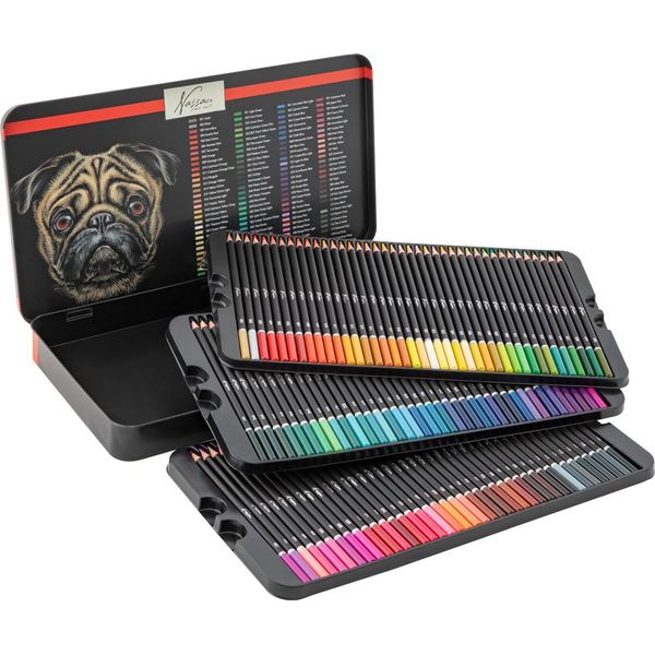 Set Di Matite Colorate Nassau 120 Pezzi - Set Professionale Per Pittura E Disegno Per Bambini E Adulti-image