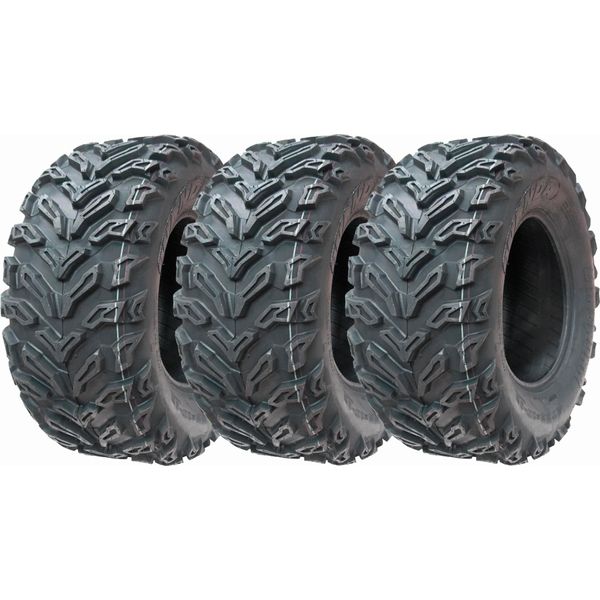 25X10.00-12 Pneumatici Atv Quad 6Ply Wanda P3103 E-Marked Road Legal (Set Di 3)-image