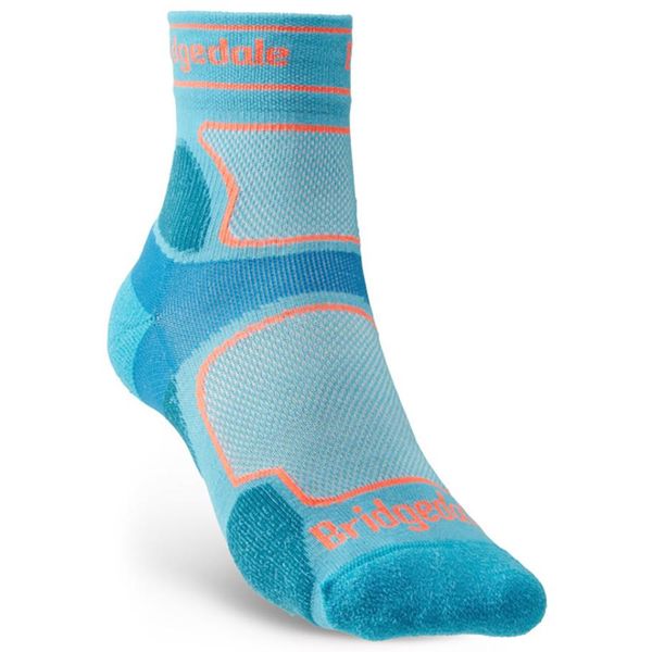 Bridgedale Trail Run Ultralight T2 Coolmax (Fibre Di Poliestere) Sport 3/4 Crew Donna Barva: Viola / Velikost: L-image