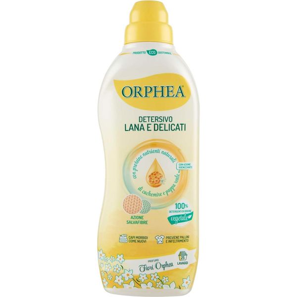 Orphea, Linea Detergenza, Detersivo Per Capi In Lana E Delicati, Adatto A Tessuti Preziosi E Fibre Naturali, Confezione Da 750 Ml-image