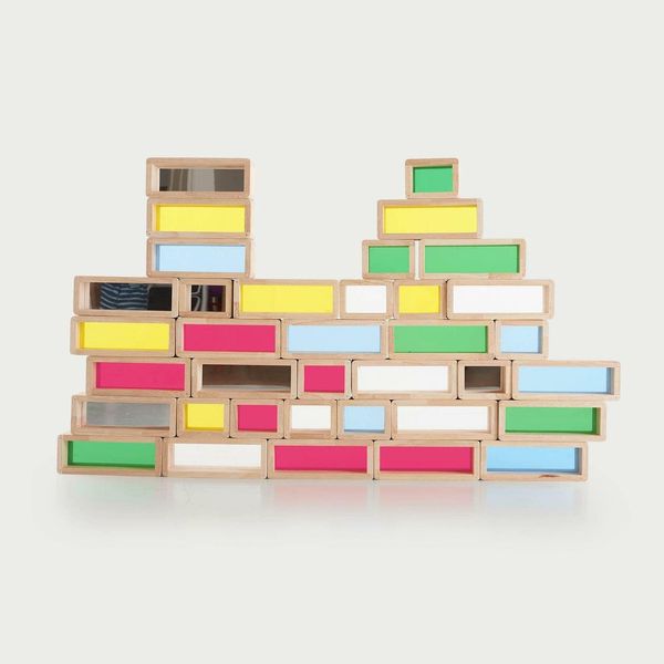 Tickit Arcobaleno Costruzioni In Legno Giocattolo - 36 Pezzi-image