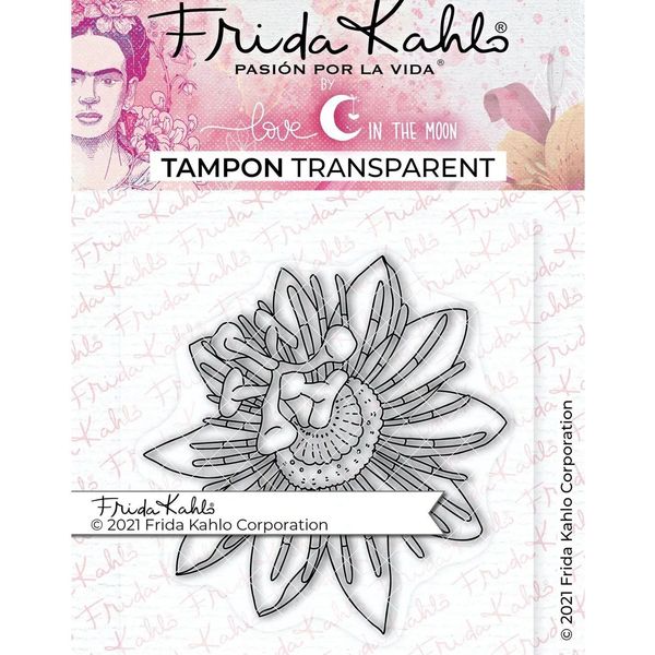 Timbro Trasparente - Passiflora 1 - 9,5 X 6,5 Cm-image