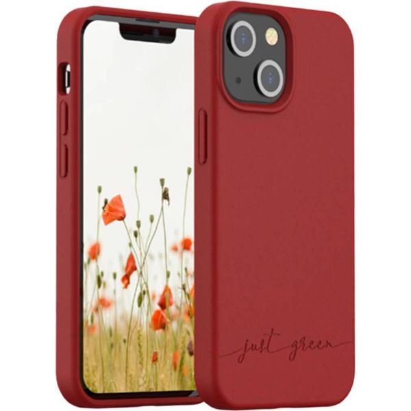 Just Green, Custodia Protettiva Per Iphone 13 Mini Natura Recyclable, Rosso-image