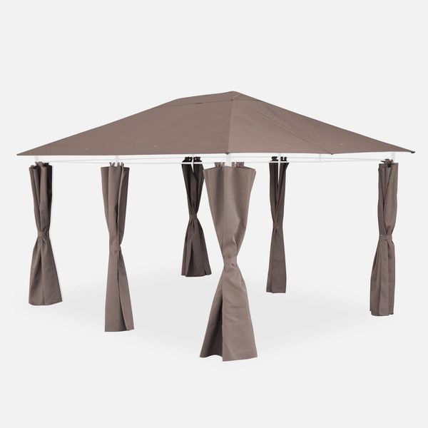 Telo Di Tetto + Tende Per Pergola 3X4M Divio, Talpa-image