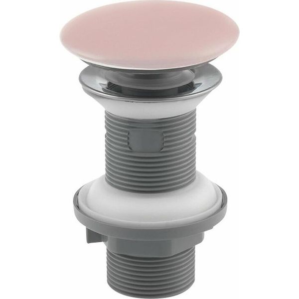 Raccordo Di Scarico 5/4" Click-Clack, Coperchio In Ceramica, H.20-70Mm, Rosa Opaco"-image