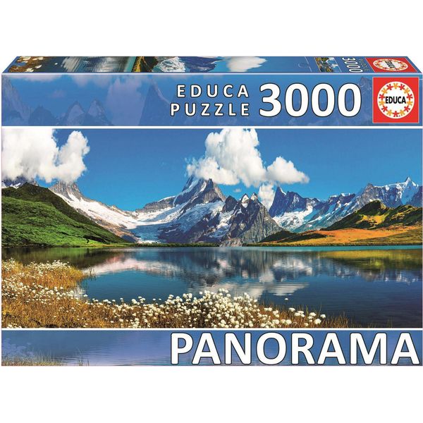 Educa 19283, Bachalpsee, Puzzle Panoramico Di 3000 Pezzi Per Adulti E Bambini A Partire Dai 12 Anni, Puzzle Paesaggio, Natura, Svizzera-image