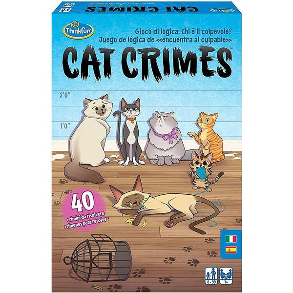Thinkfun - I Crimini Dei Gatti, Gioco Di Logica, 1+ Giocatori, Età Consigliata 8+ Thinkfun Fascia D'età: +8 Anni-image
